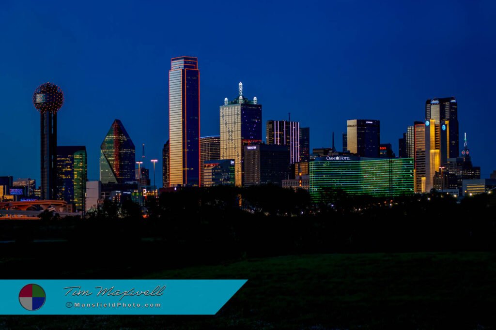 Dallas Cityscape From Jefferson Blvd Bridge