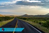 Desert Highway and View, Big Bend National Park, Texas