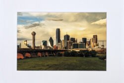 Dallas Evening Cityscape - Print With Mat (8X12)