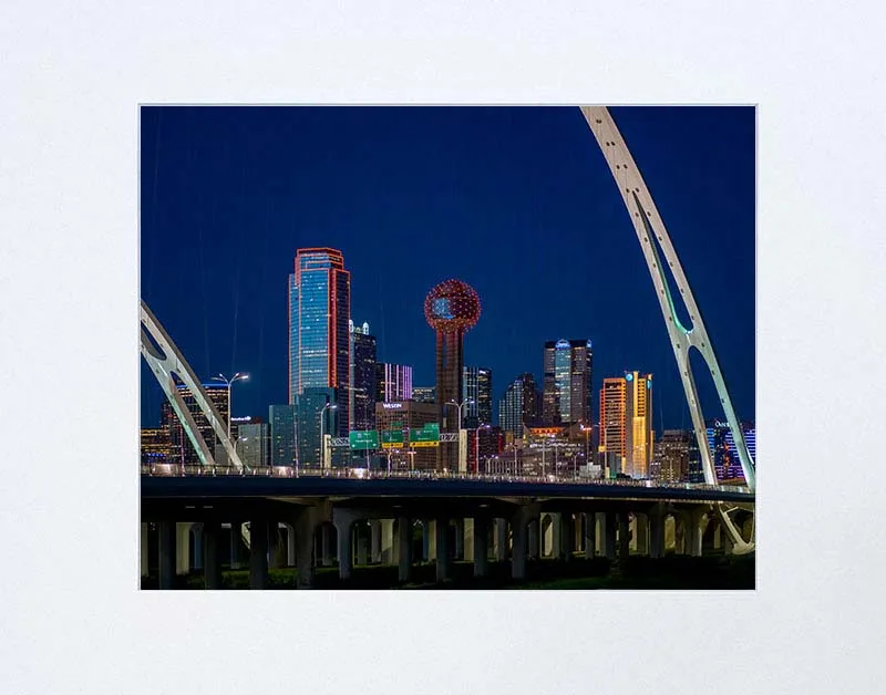 Dallas Through Mcdermott Bridge 8X10