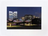 Downtown Fort Worth and 7th Street Bridge - Print with Mat (8x12)