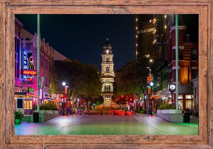 Fort-Worth-A4-01149 12x18 Framed Print