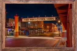 Fort-Worth-A4-13004 12x18 Framed Print