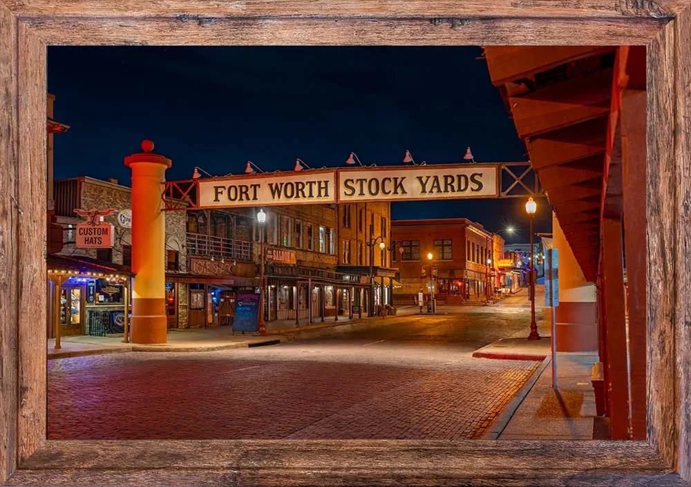 Fort-Worth-A4-13004 12x18 Framed Print