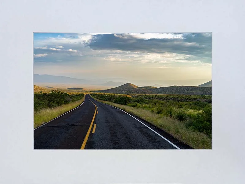 Morning Highway In Big Bend 8X12