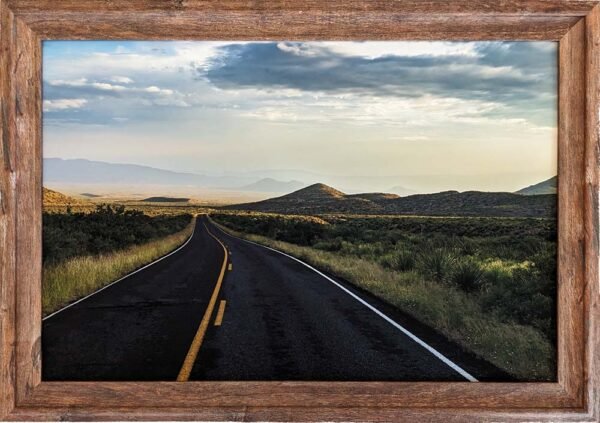 Big Bend Highway Landscape Framed Print For Sale.