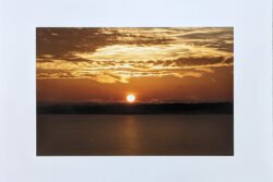 Sunrise Over Joe Pool Lake - Print With Mat (8X12)