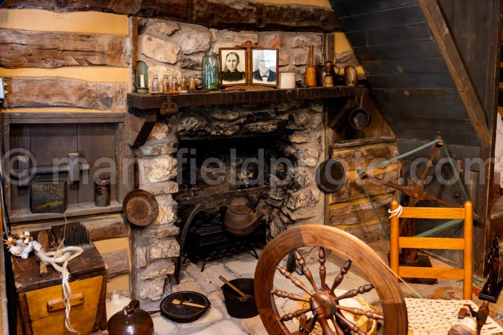 Pickard Cabin, Log Cabin Village, Fort Worth A4-01420 - Mansfield Photography