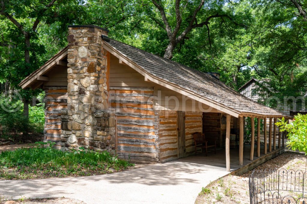 Parker Cabin, Log Cabin Village, Fort Worth A4-01421 - Mansfield Photography