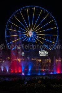 Pigeon Forge Fountain And Ferris Wheel A4-01836 - Mansfield Photography