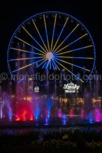 Pigeon Forge Fountain And Ferris Wheel A4-01837 - Mansfield Photography