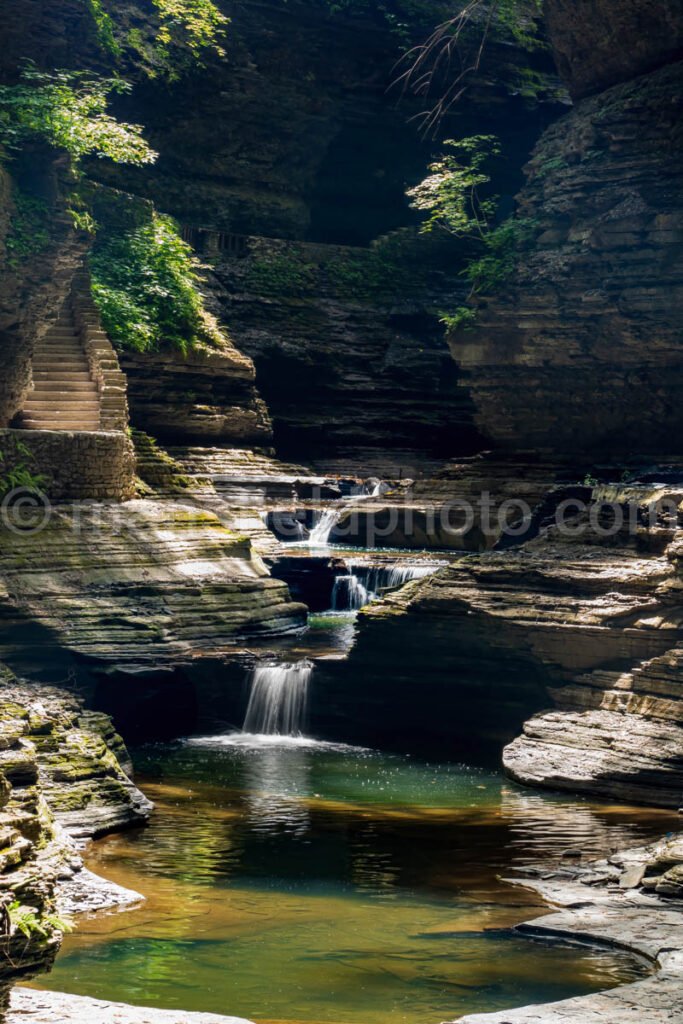 Waterfalls At Watkins Glen State Park, Ny A4-02123 - Mansfield Photography