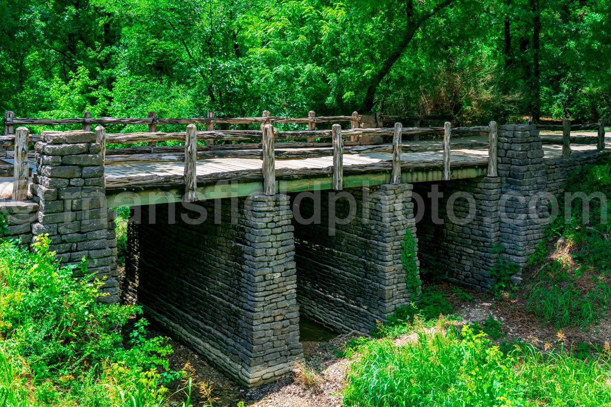 Bridge At Cleburne State Park, Tx A4-04420