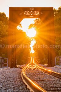 Sun And Tracks A4-06717 - Mansfield Photography
