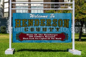 Henderson County Sign In Athens, Texas A4-09461 - Mansfield Photography