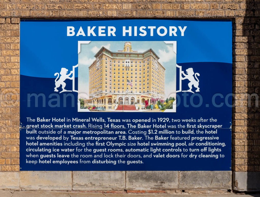 Mineral Wells, Texas - Baker Hotel A4-10031 - Mansfield Photography