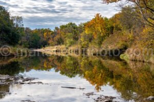 Autumn Reflection In Paluxy River A4-10742 - Mansfield Photography