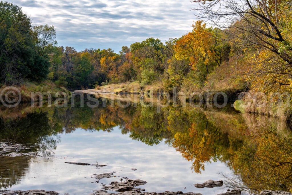 Autumn Reflection In Paluxy River A4-10745 - Mansfield Photography