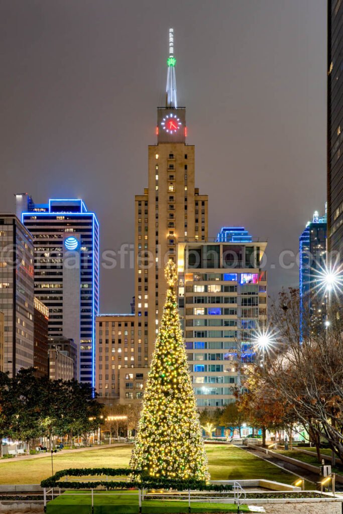 Downtown Dallas Christmas Lights A4-11329 - Mansfield Photography