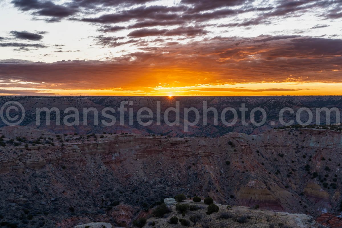 Sunrise At Palo Duro Canyon A4-13692