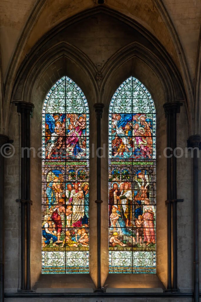 Stained Glass At Salisbury Cathedral A4-16189 - Mansfield Photography