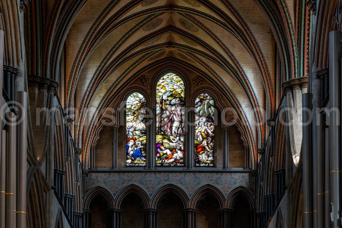 Stained Glass At Salisbury Cathedral A4-16191