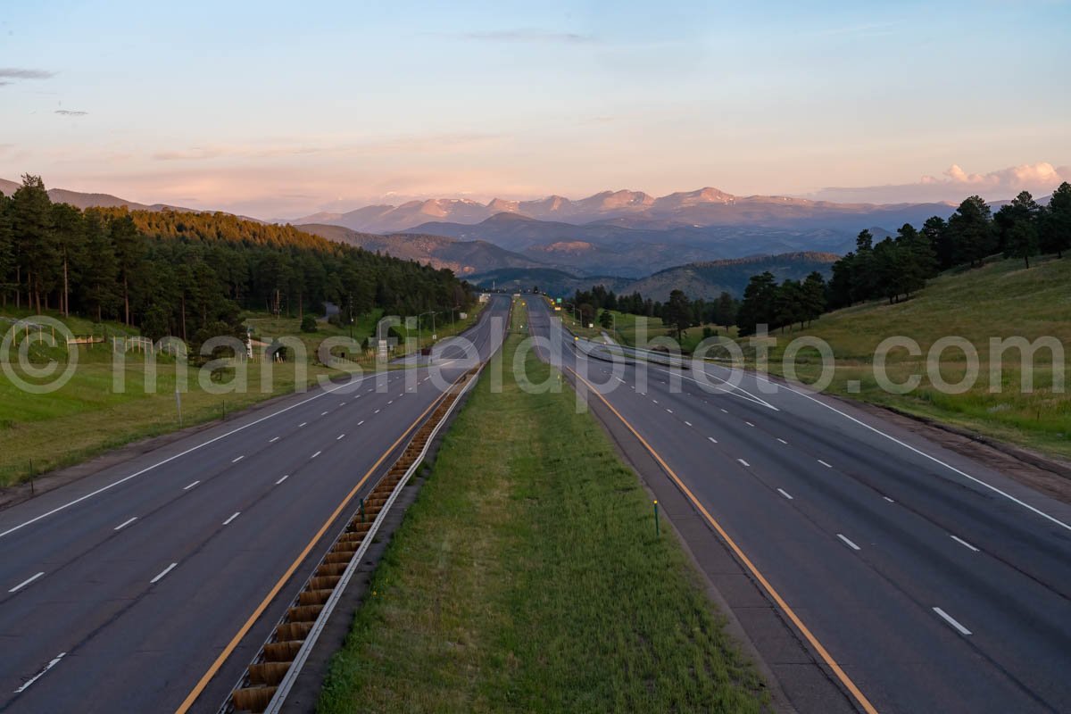 Looking West From Golden, Colorado A4-16847