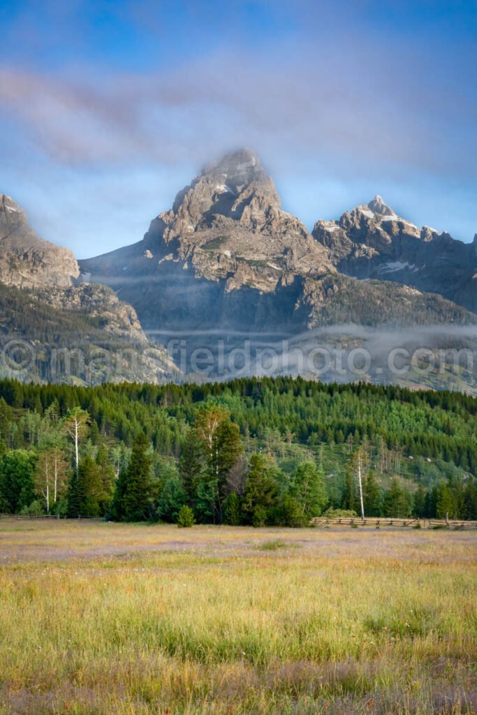 Cloudy Mountains At Grand Teton National Park A4-16941 - Mansfield Photography