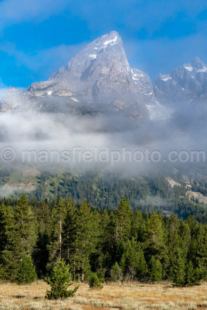 Cloudy Mountains At Grand Teton National Park A4-16970 - Mansfield Photography