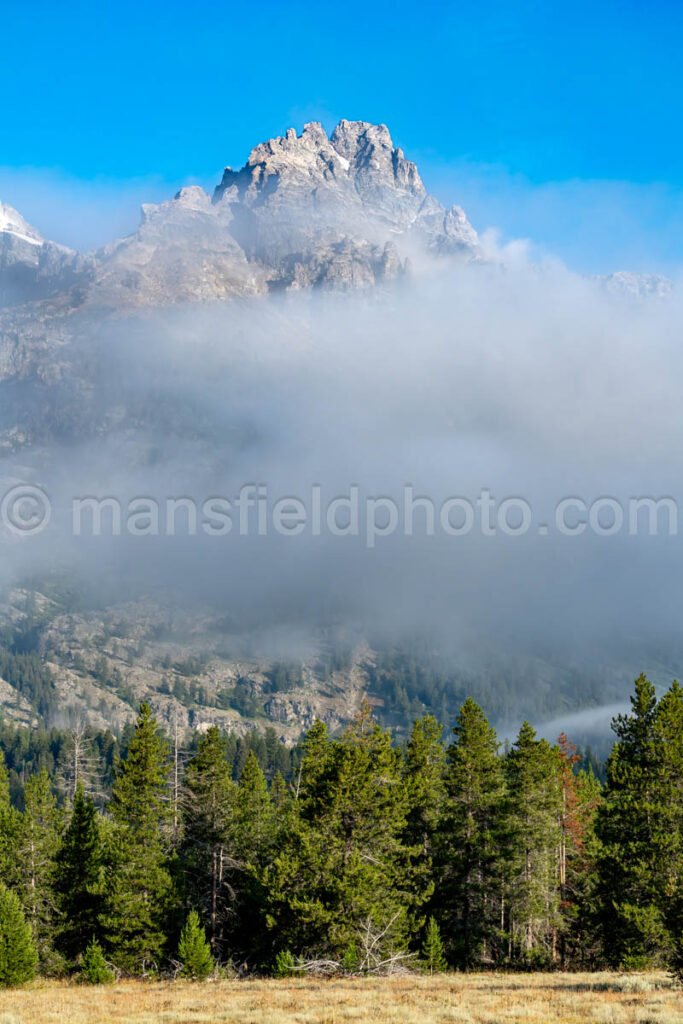 Cloudy Mountains At Grand Teton National Park A4-16974 - Mansfield Photography