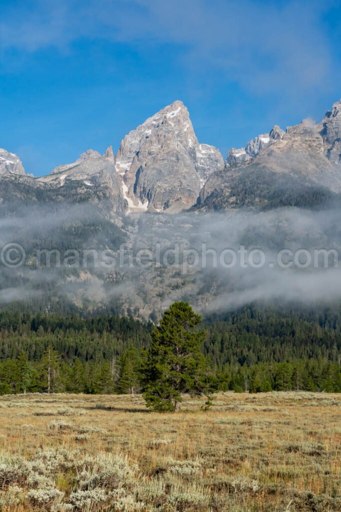 Cloudy Mountains At Grand Teton National Park A4-16982 - Mansfield Photography