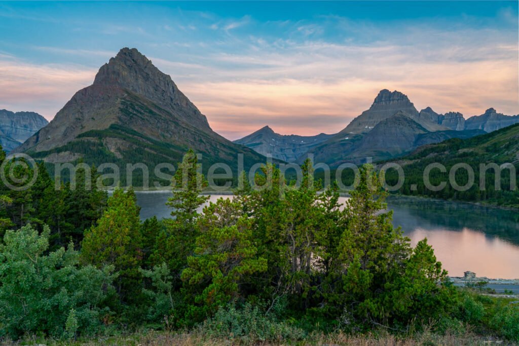 Sunrise at Swiftcurrent Lake A4-17418 - Mansfield Photography