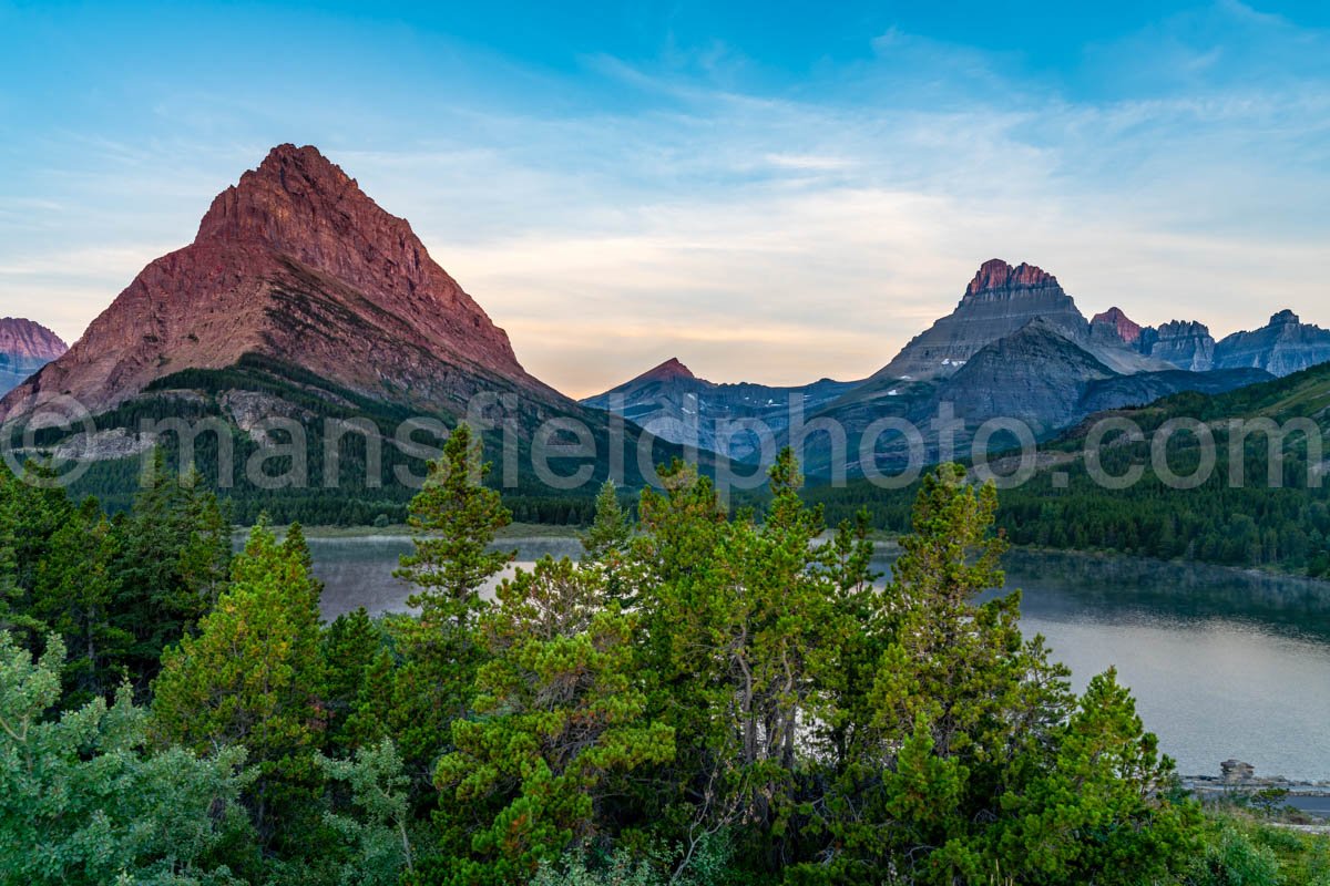 Sunrise At Swiftcurrent Lake A4-17424