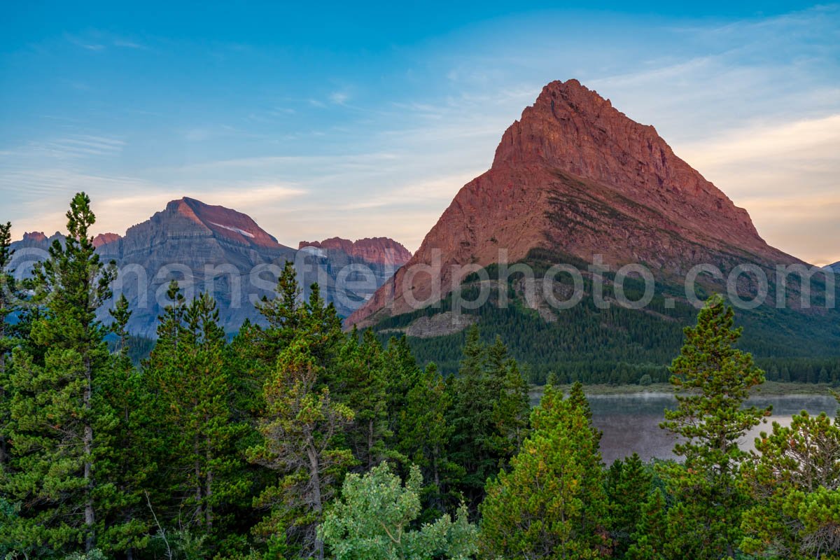 Sunrise At Swiftcurrent Lake A4-17427