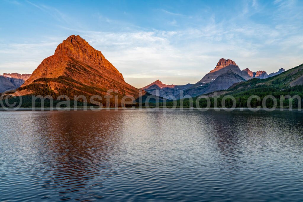 Sunrise At Swiftcurrent Lake A4-17451 - Mansfield Photography