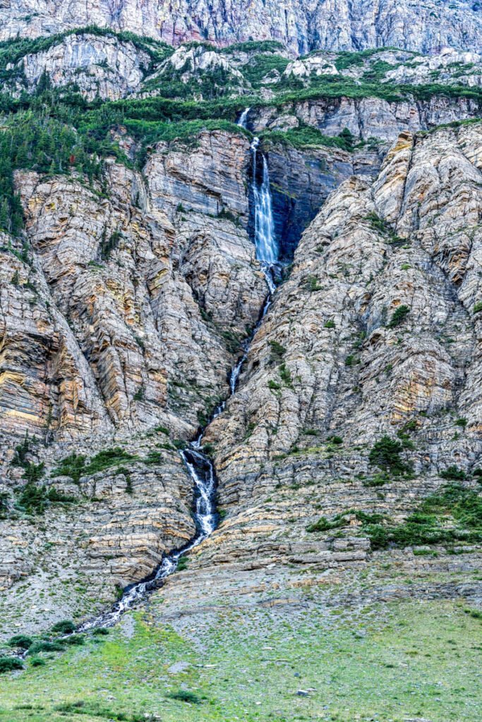 Waterfall on Going to the Sun Road A4-17595 - Mansfield Photography