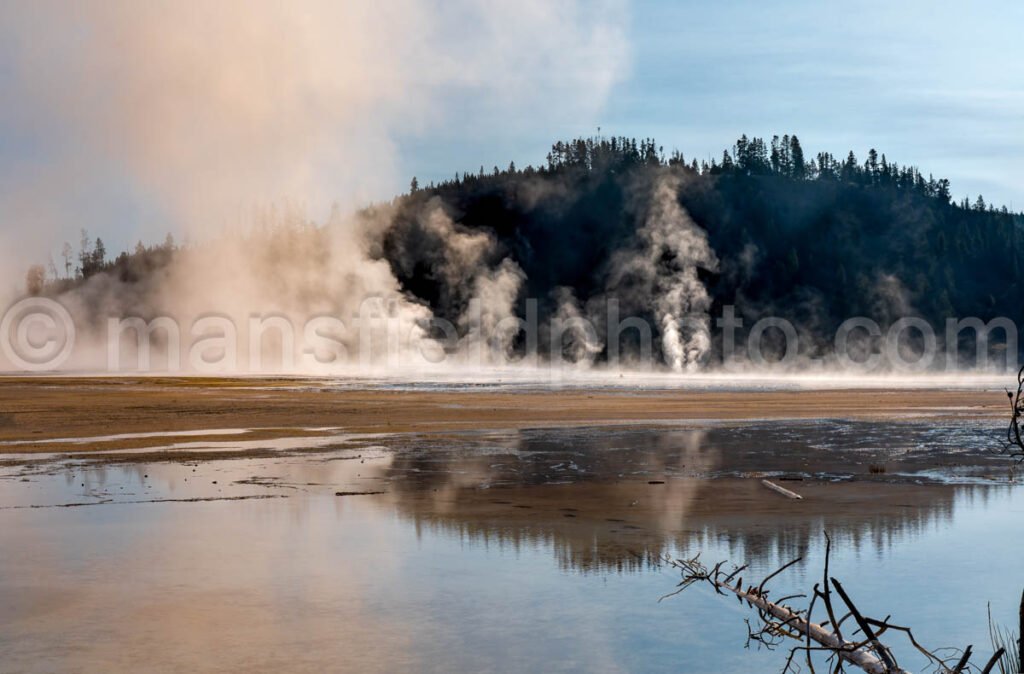 Toward Grand Prismatic Spring in Yellowstone National Park A4-17804 - Mansfield Photography