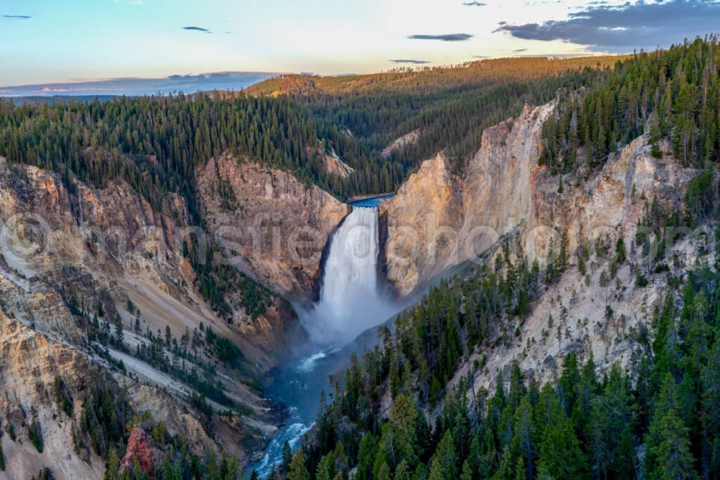 Lower Falls In Yellowstone National Park A4-17980 - Mansfield Photography