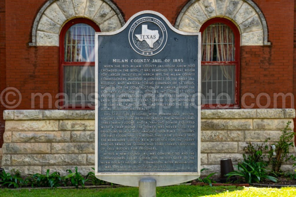 Cameron, Texas - Milam County Old Jail A4-20920 - Mansfield Photography