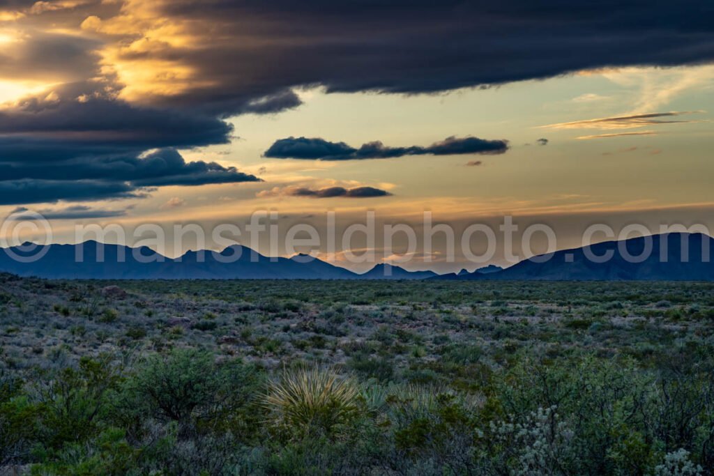 Desert Sunset, Big Bend National Park, Texas A4C-04010 - Mansfield Photography