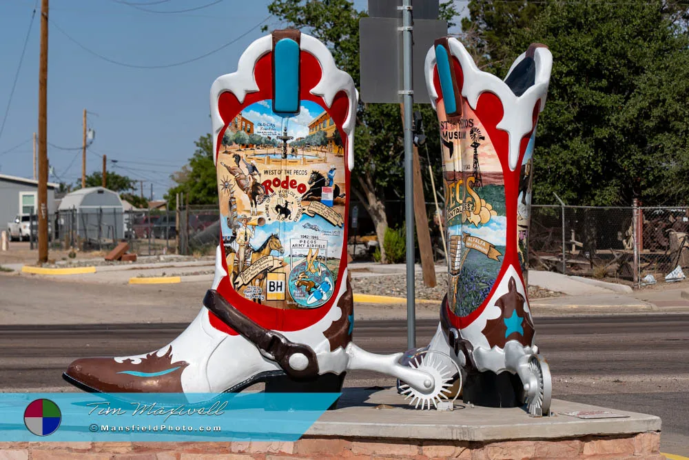 Cowboy Boots Sculpture