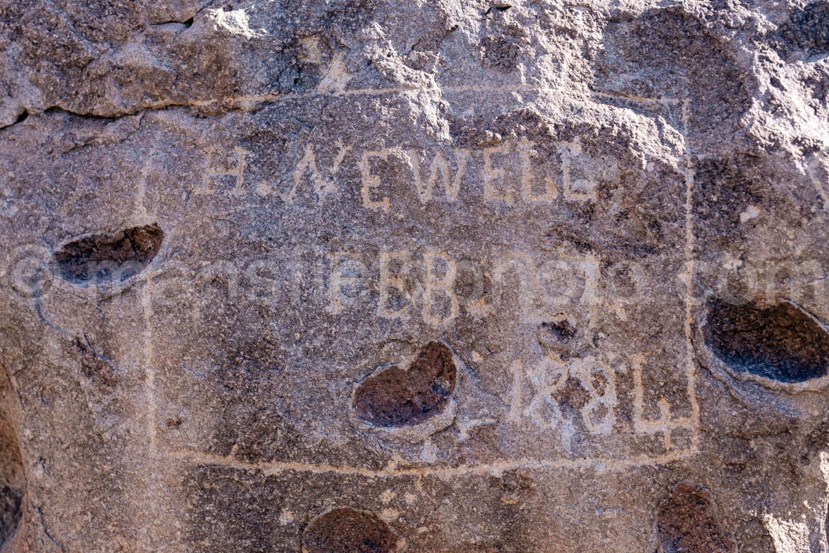 Hueco Tanks, Texas, H Newell 1884 A4-21956