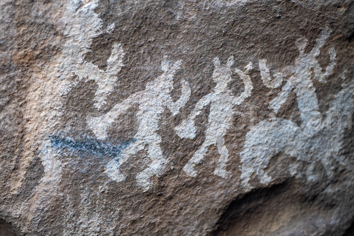 Hueco Tanks East Mountain Pictographs A4-22009