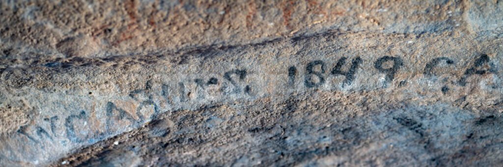 Old Graffiti at Hueco Tanks, Texas A4-22015 - Mansfield Photography