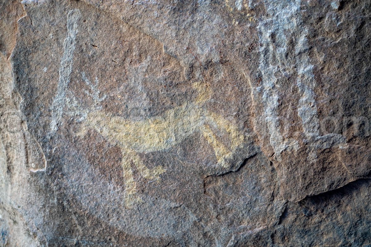 Hueco Tanks East Mountain Pictographs A4-22018