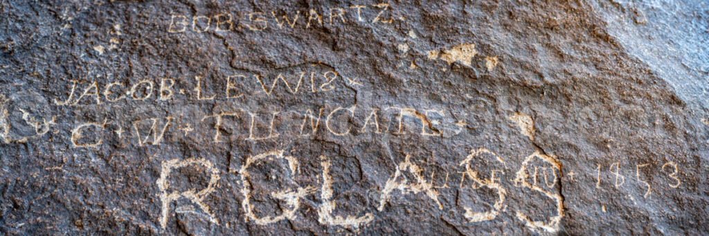 1853 Graffiti at Hueco Tanks, Texas A4-22021 - Mansfield Photography