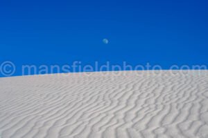 Moon And Sand At White Sands National Park A4-22152 - Mansfield Photography