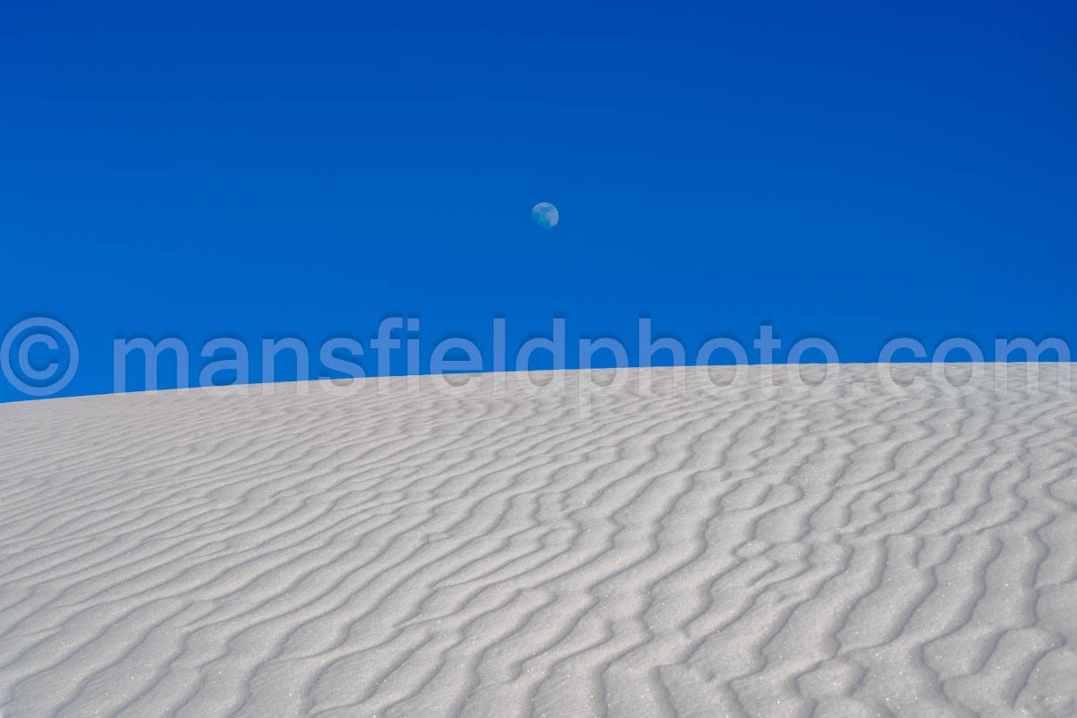 Moon and Sand at White Sands National Park A4-22152