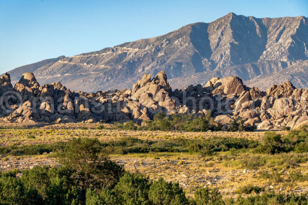 Alabama Hills And Sierra Nevada Range