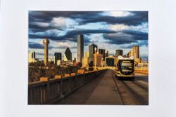 Dallas From Houston Street Print With Mat (8×10)